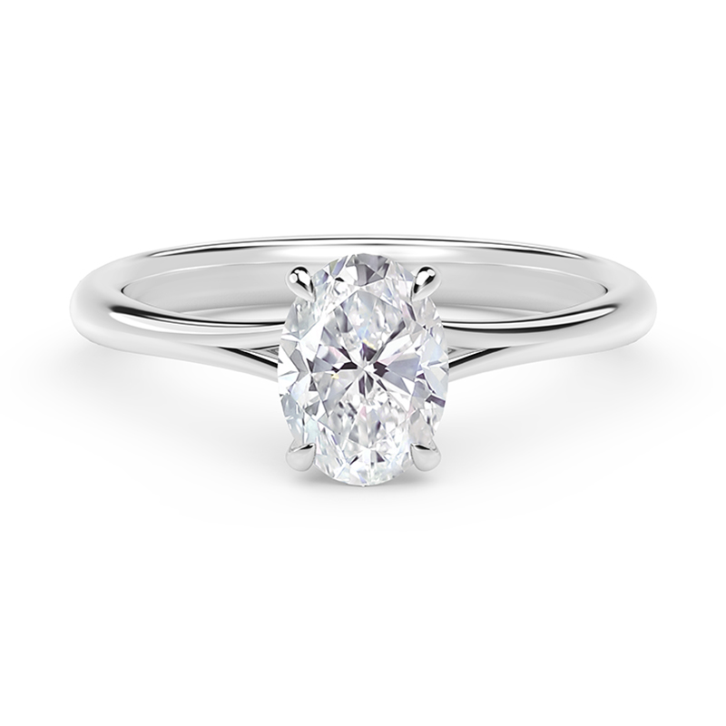 Oval Diamond Engagement Ring